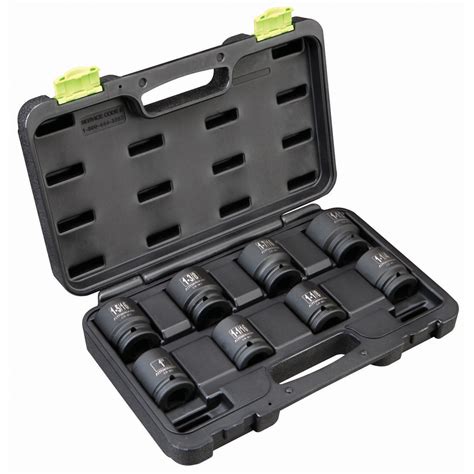 3 4 socket set pittsburgh metal box|impact socket set harbor freight.